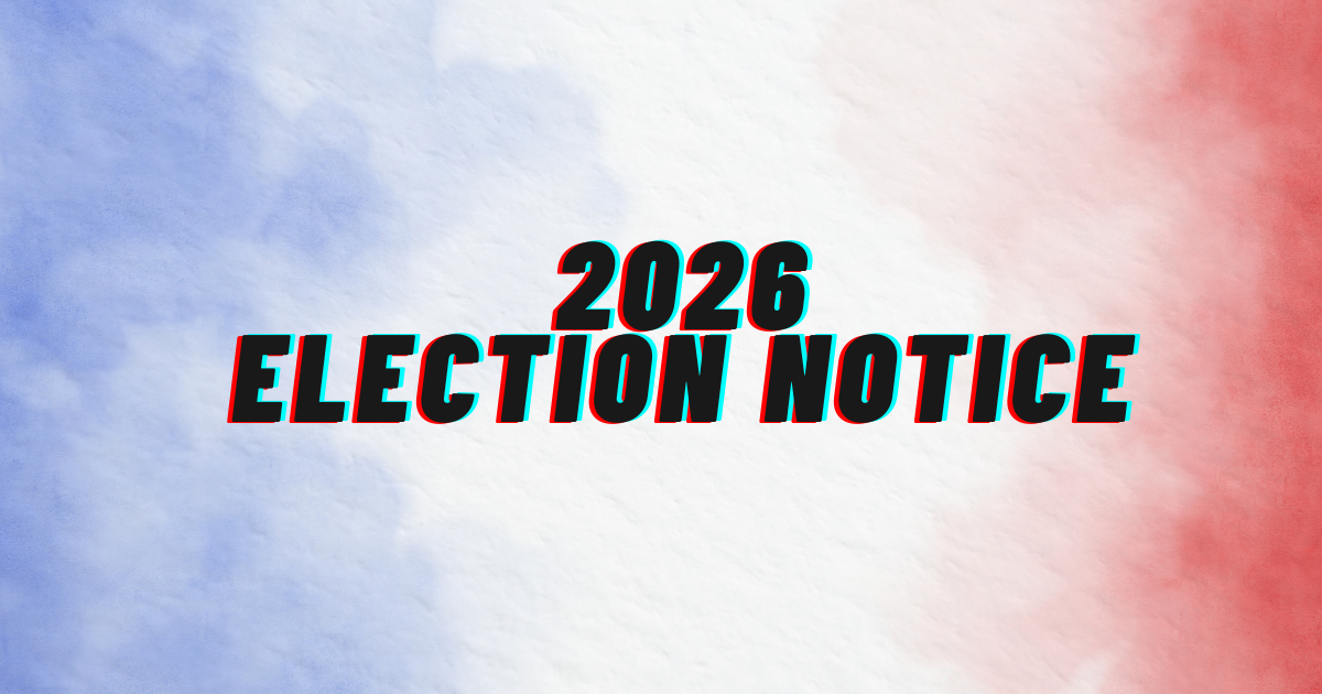 2026 Election Notice